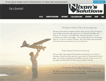 Tablet Screenshot of nixonsolutions.com